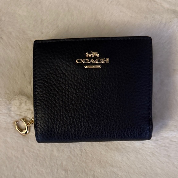 Coach Accessories - Coach Black Leather Snap Wallet